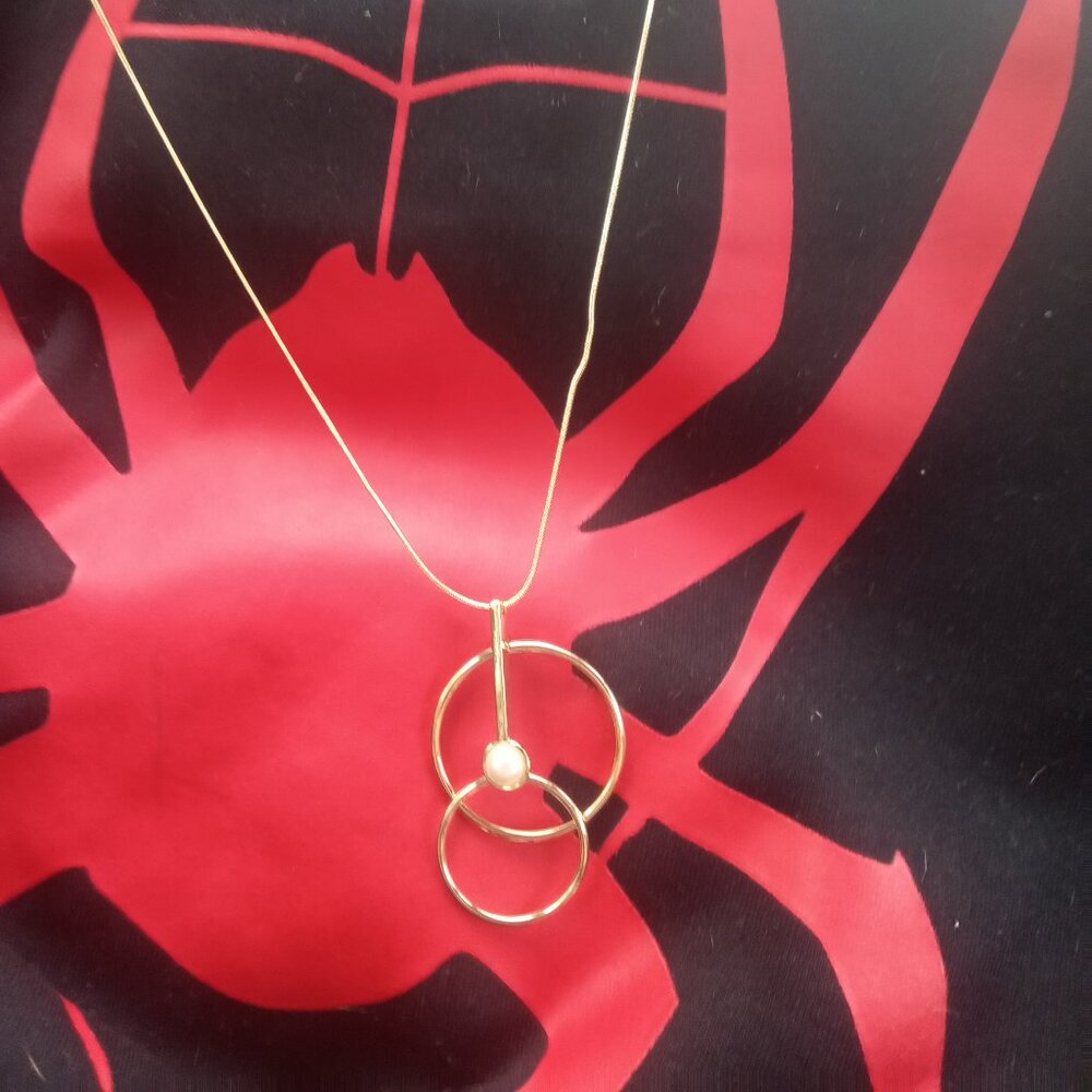 Loft Outlets Long Gold Tone Necklace New with Tags